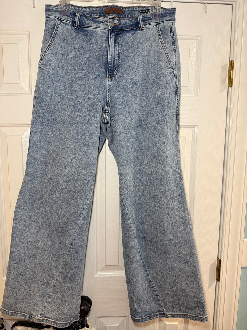 Judy Blue Light Blue Retro Wide Leg Jeans